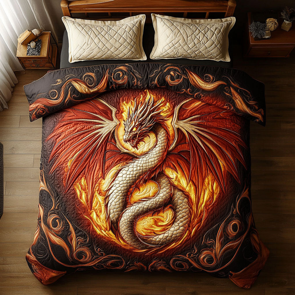 Eternal Flame Dragon CW0609013CL Duvet Cover Set