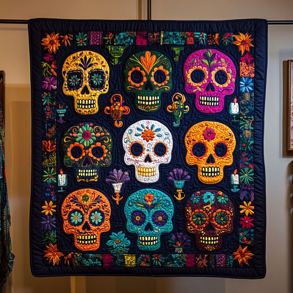 Sugar Skull Symphony WJ2308004CL Quilt