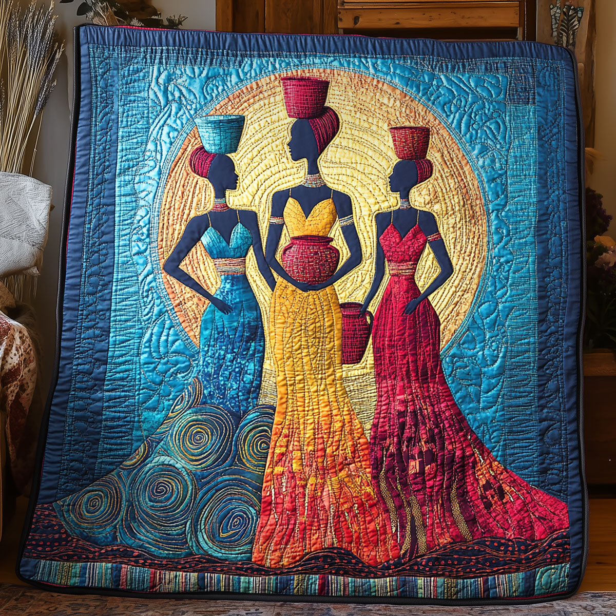 Elegant African Woman WX0406017CL Quilt