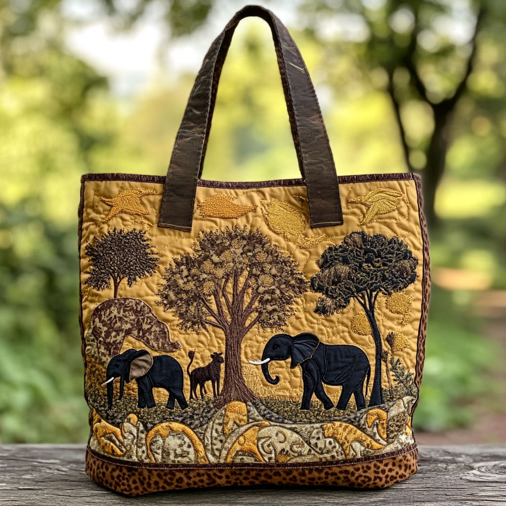 African Journey WN2309006CL Quilted Tote Bag