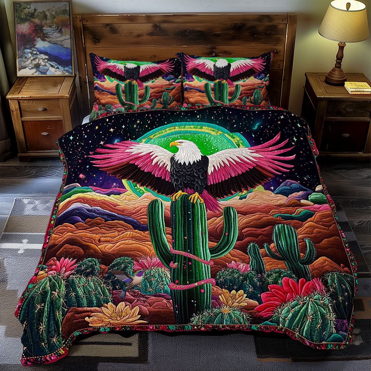 Eagle In Desert WY1812071CL Duvet Cover Set