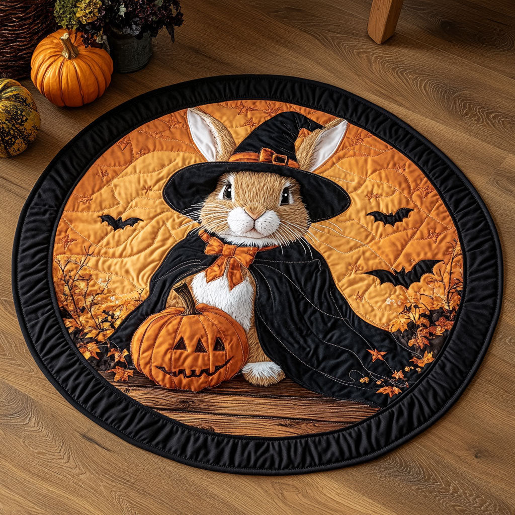 Pumpkin Trickster CP0410064CL Quilted Round Mat