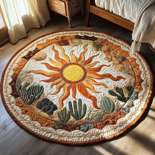 Cactus Spirit WN1106024CL Quilted Round Mat