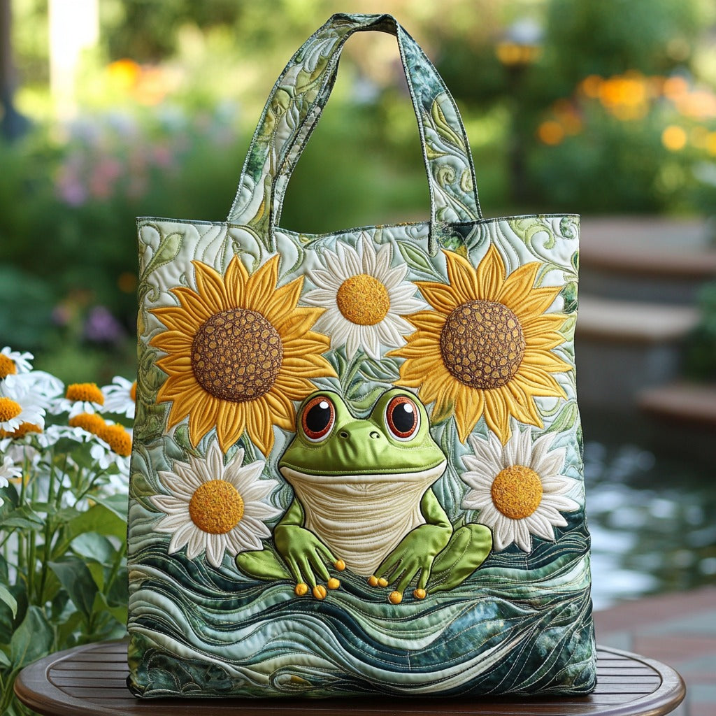 Blooming Frog XR0810011CL Quilted Tote Bag