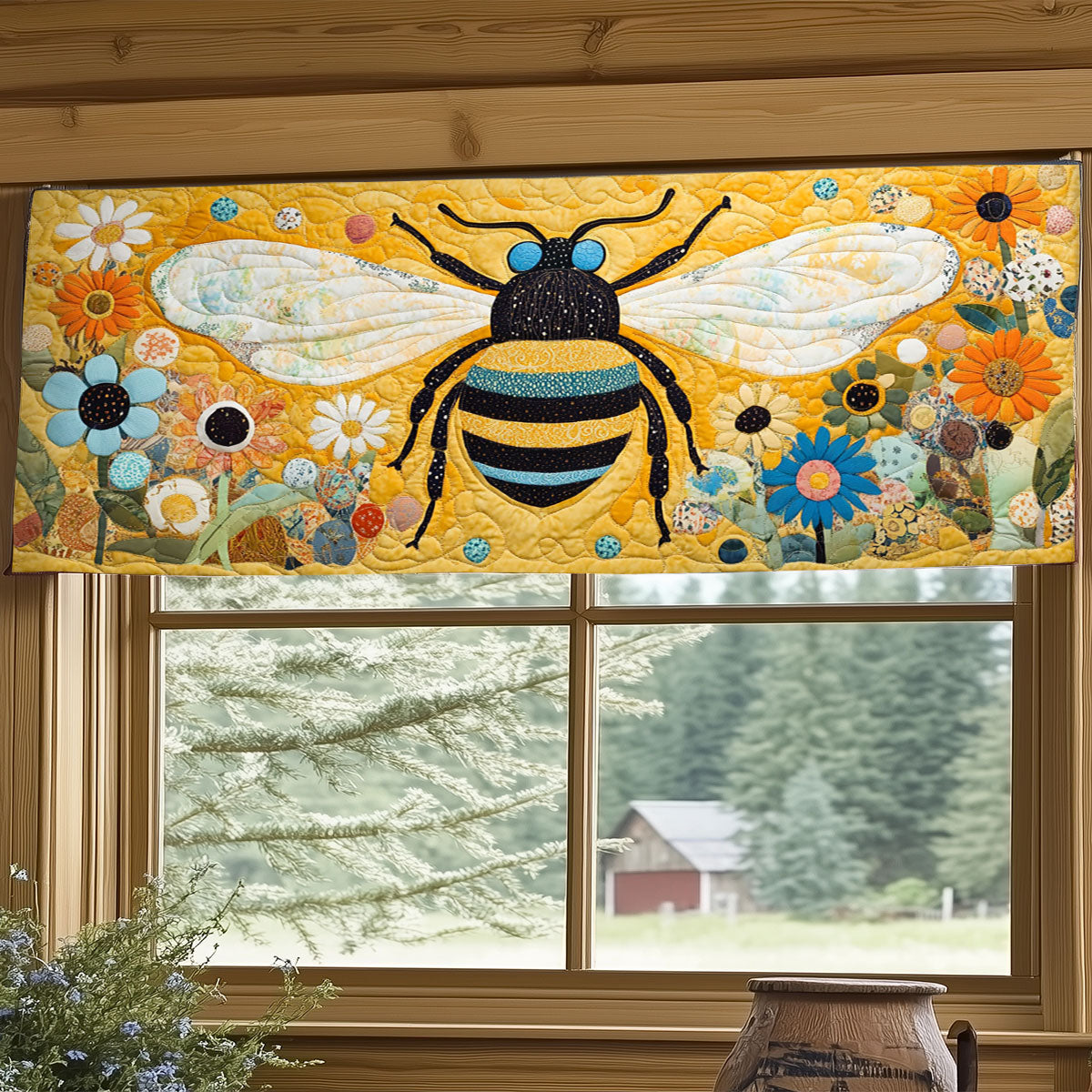 Honeybee WJ0904035CL Quilted Valance