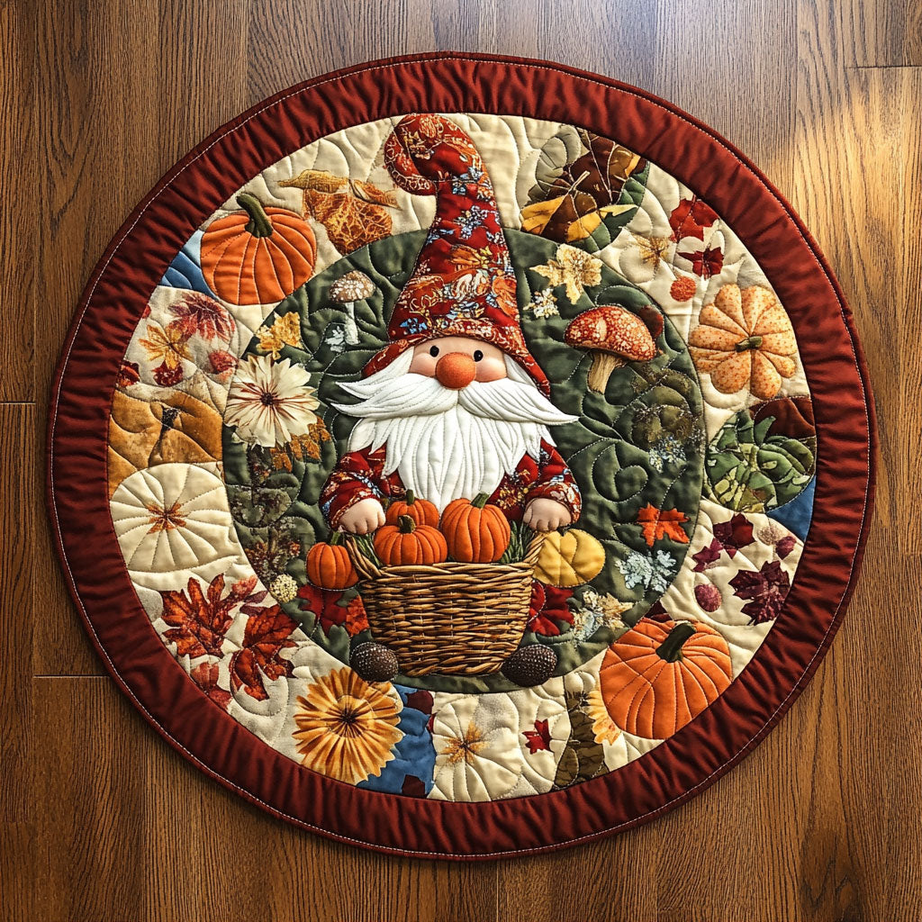 Autumn Little Helper WY2108013CL Quilted Round Mat