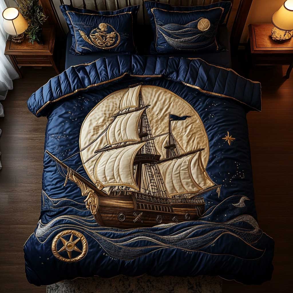 Sailboat At Night CQ1904006CL Duvet Cover Set