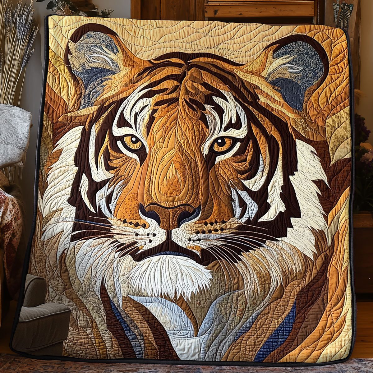 Tiger Portrait WX0805038CL Quilt