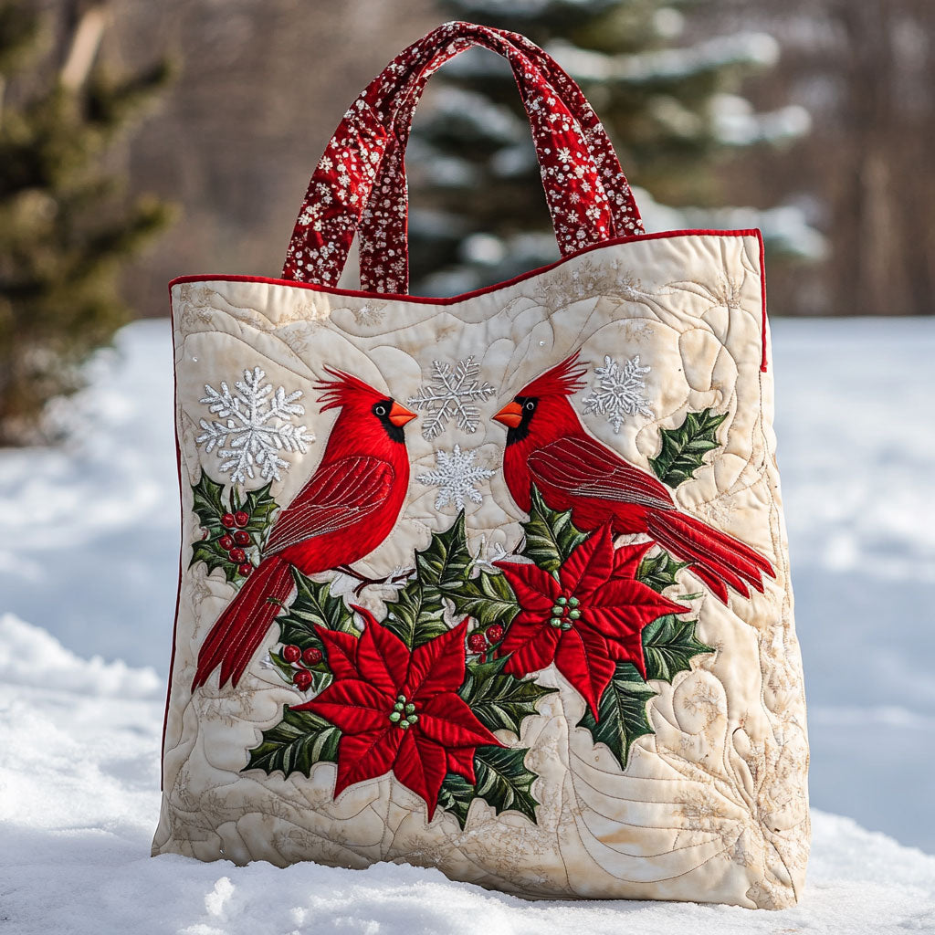 Red Cardinal WN2509049CL Quilted Tote Bag