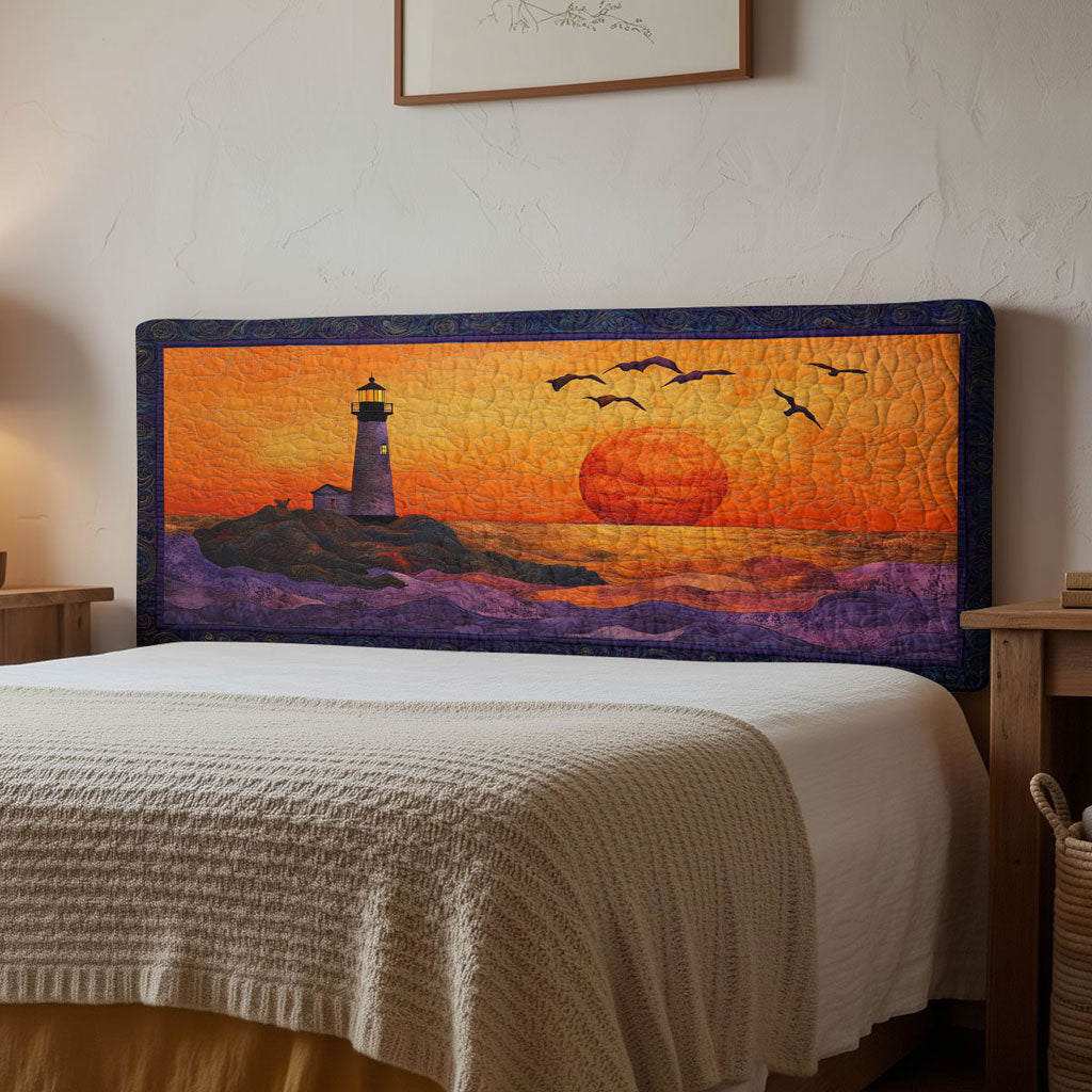 Lighthouse Sea Journey WN1112166CL Quilted Headboard Slipcover