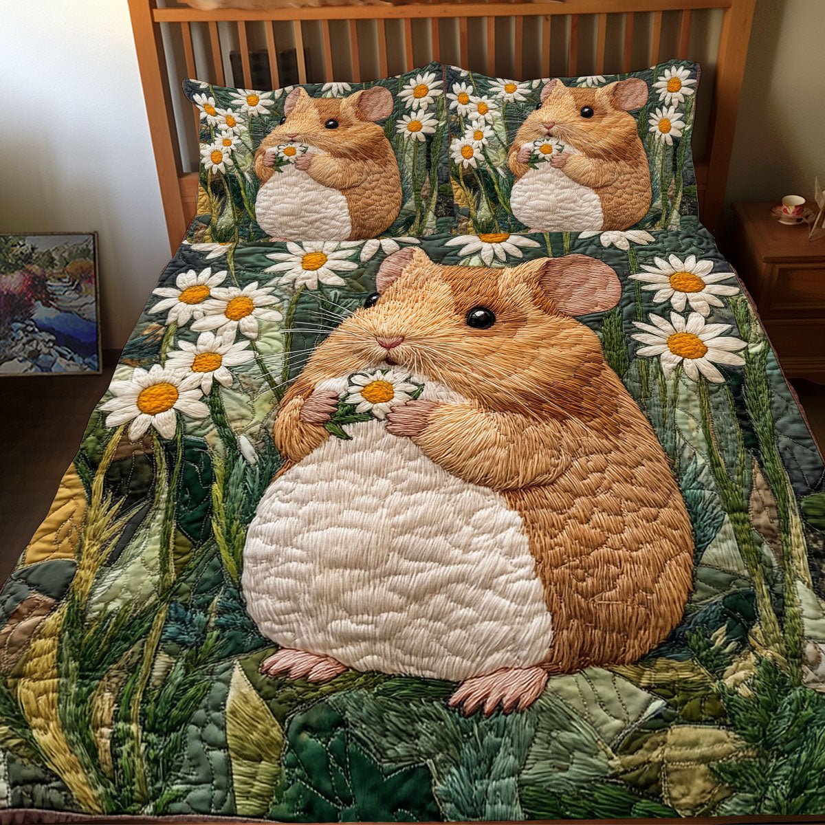 Hamster Cute WX0412076CL Duvet Cover Set