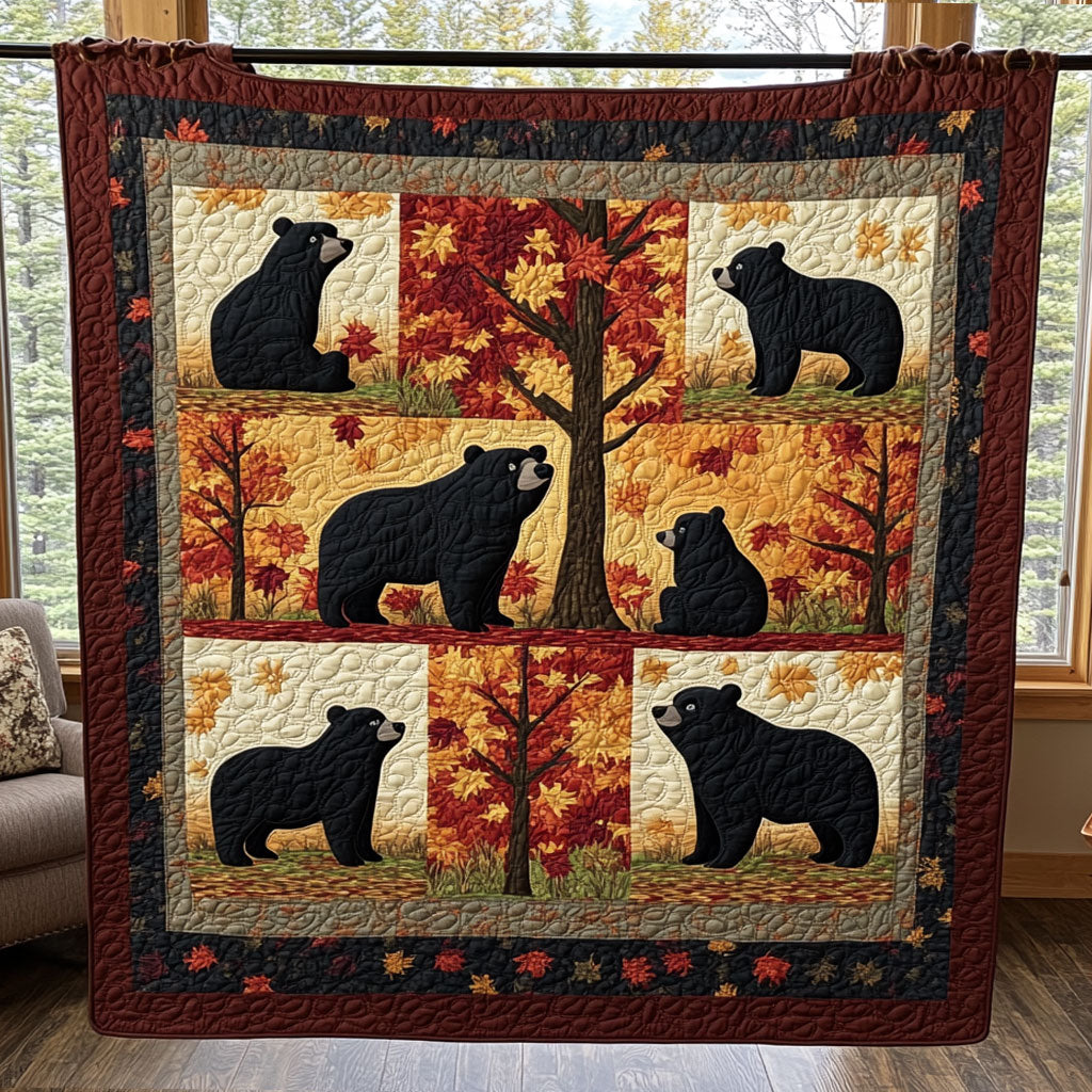 Bears In Autumn WY1308006CL Quilt
