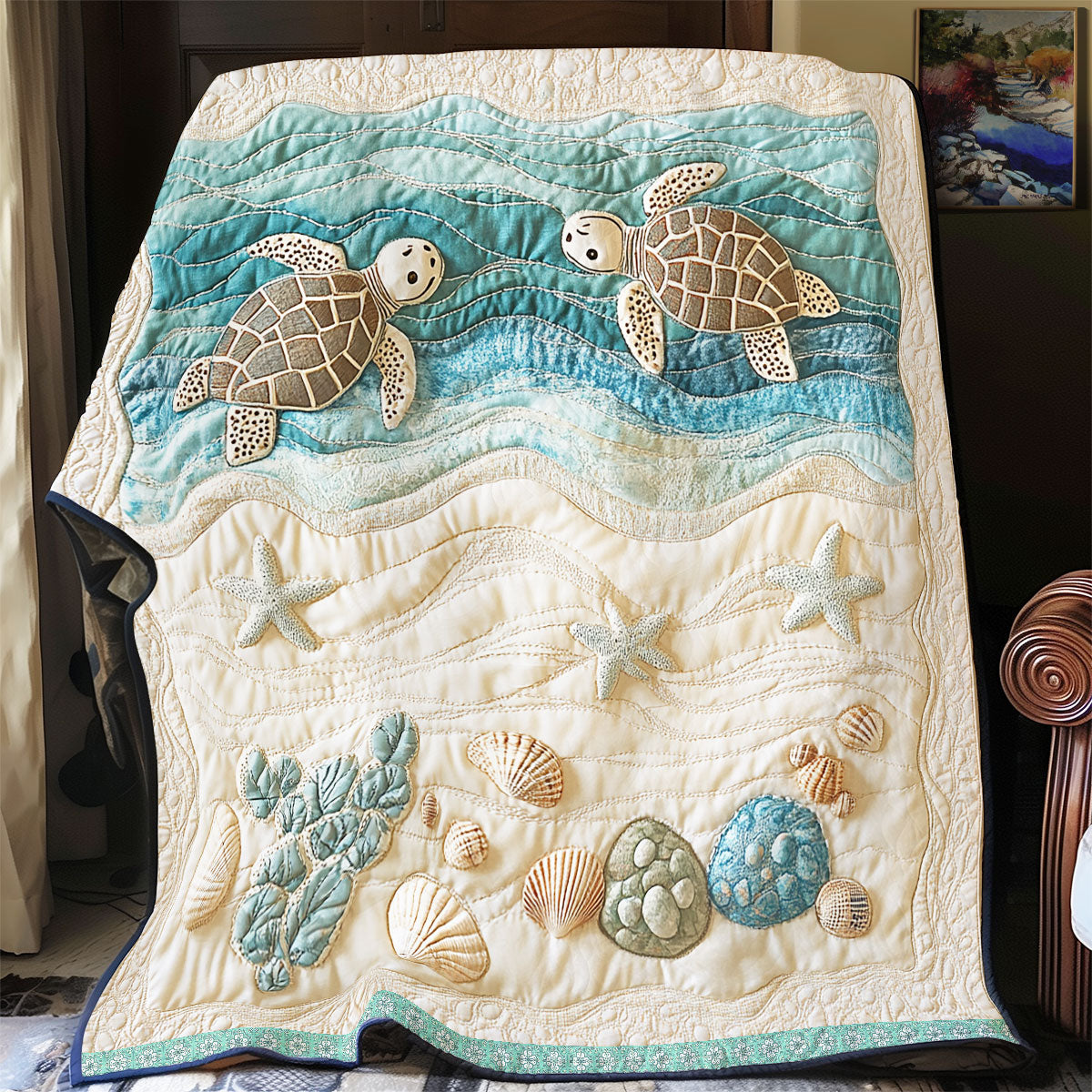 Coastal Turtle WX2412005CL Quilt