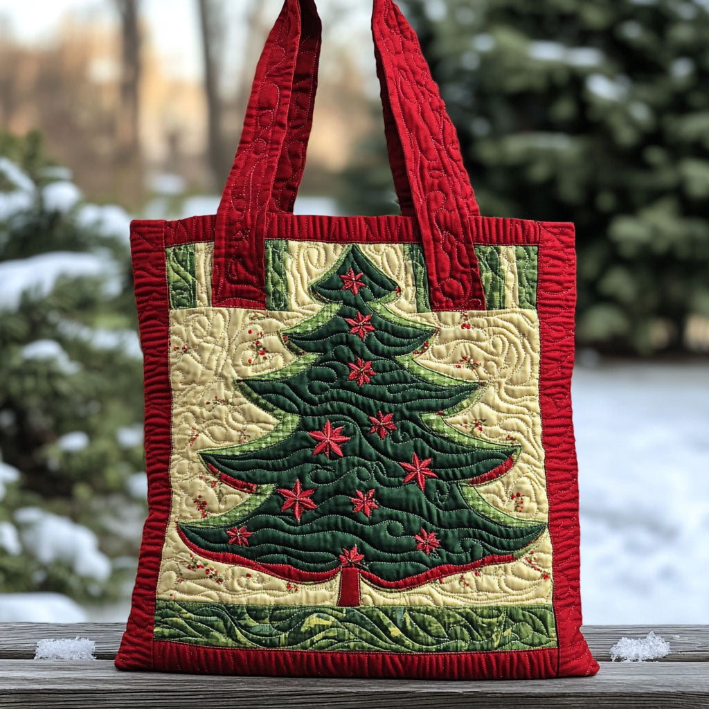 The Christmas Tree WJ2309010CL Quilted Tote Bag
