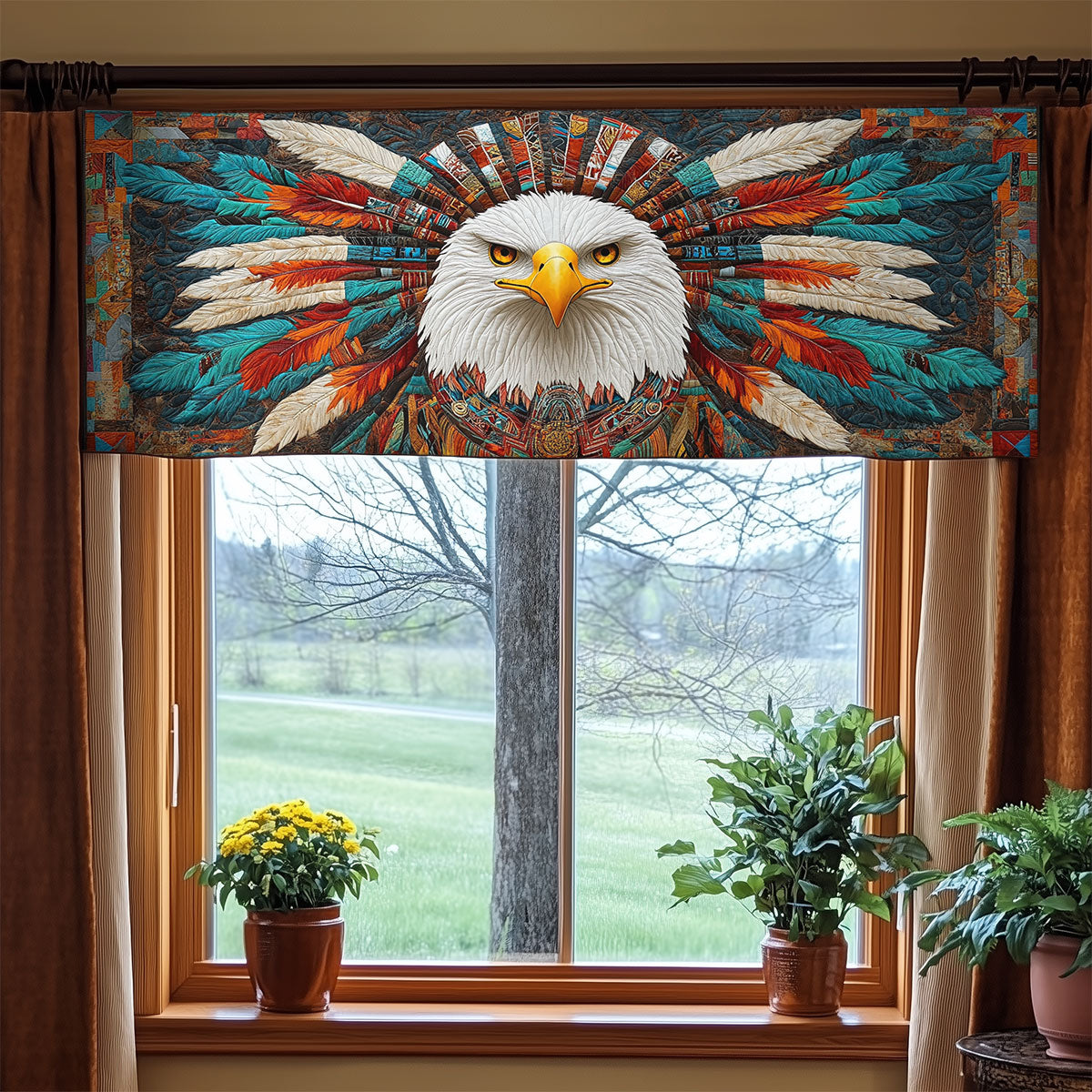 Eagle Spirit WX0605015CL Quilted Valance