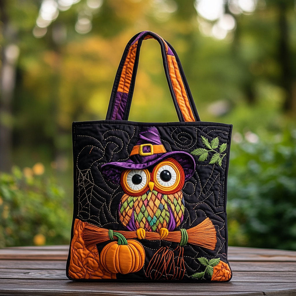 Halloween Owl Charm WN0310024CL Quilted Tote Bag