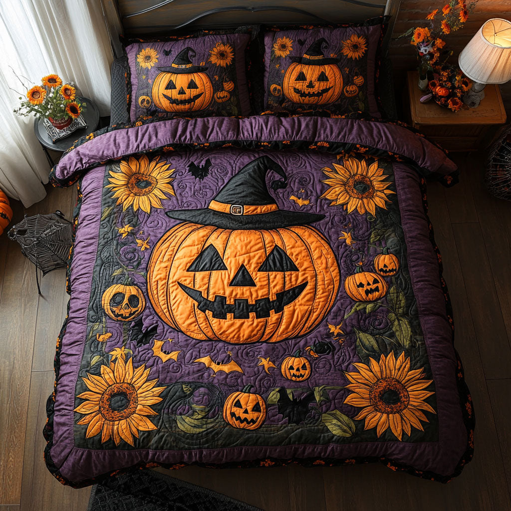 Jack Lantern Sunflower WY1807055CL Duvet Cover Set