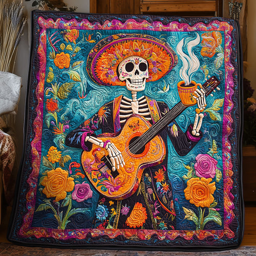 Guitar Skull WX0406025CL Quilt