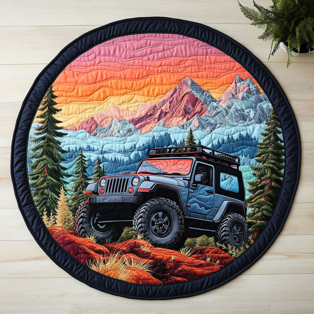 Forest Journey CW2705503CL Quilted Round Mat