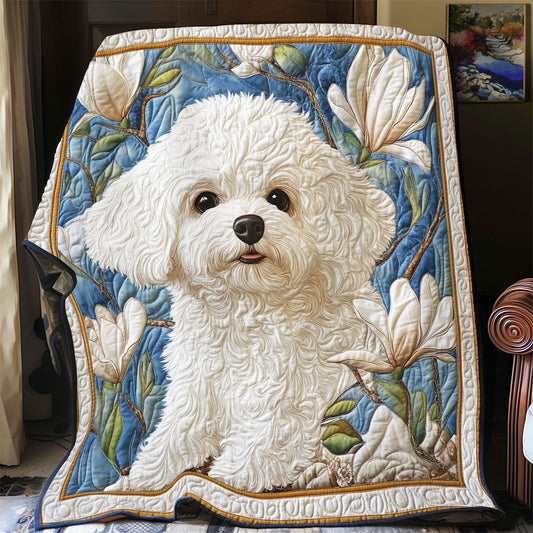 Adorable Bichon Frise WX1703001CL Quilt