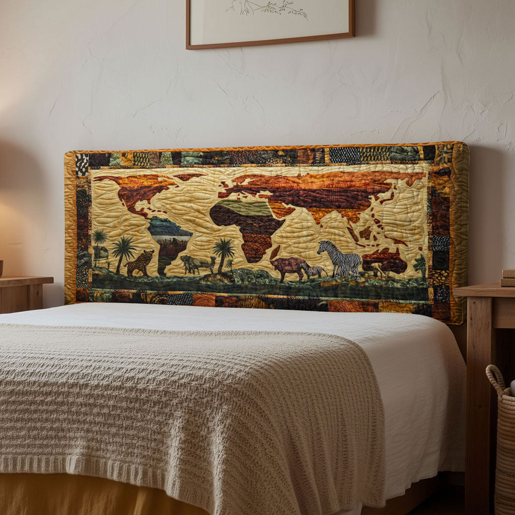African Soul WN2012006CL Quilted Headboard Slipcover