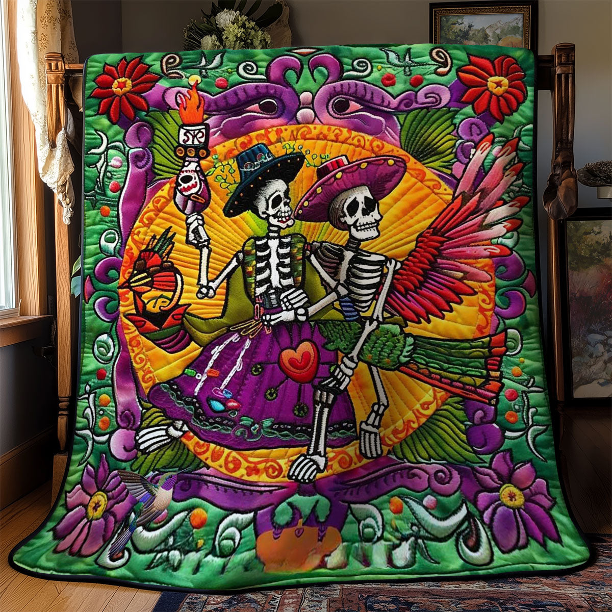 Skeleton On Wings WN2110044CL Quilt