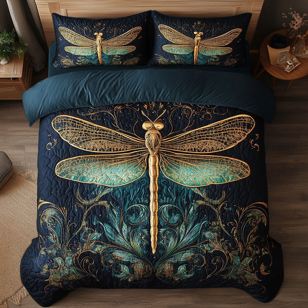 Midnight Dragonfly WY2502043CL Duvet Cover Set