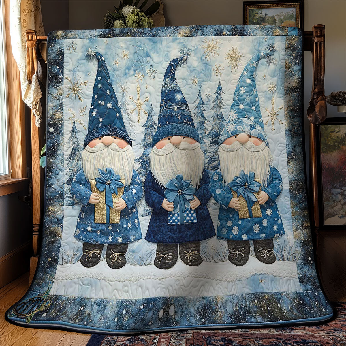 Starry Gnomes WN0512072CL Quilt