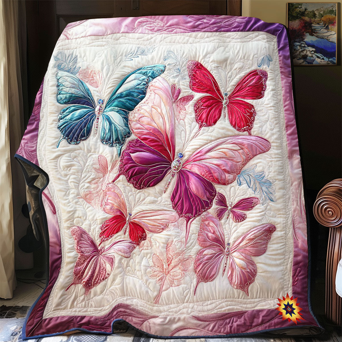 Garden Butterfly WY1912040CL Quilt