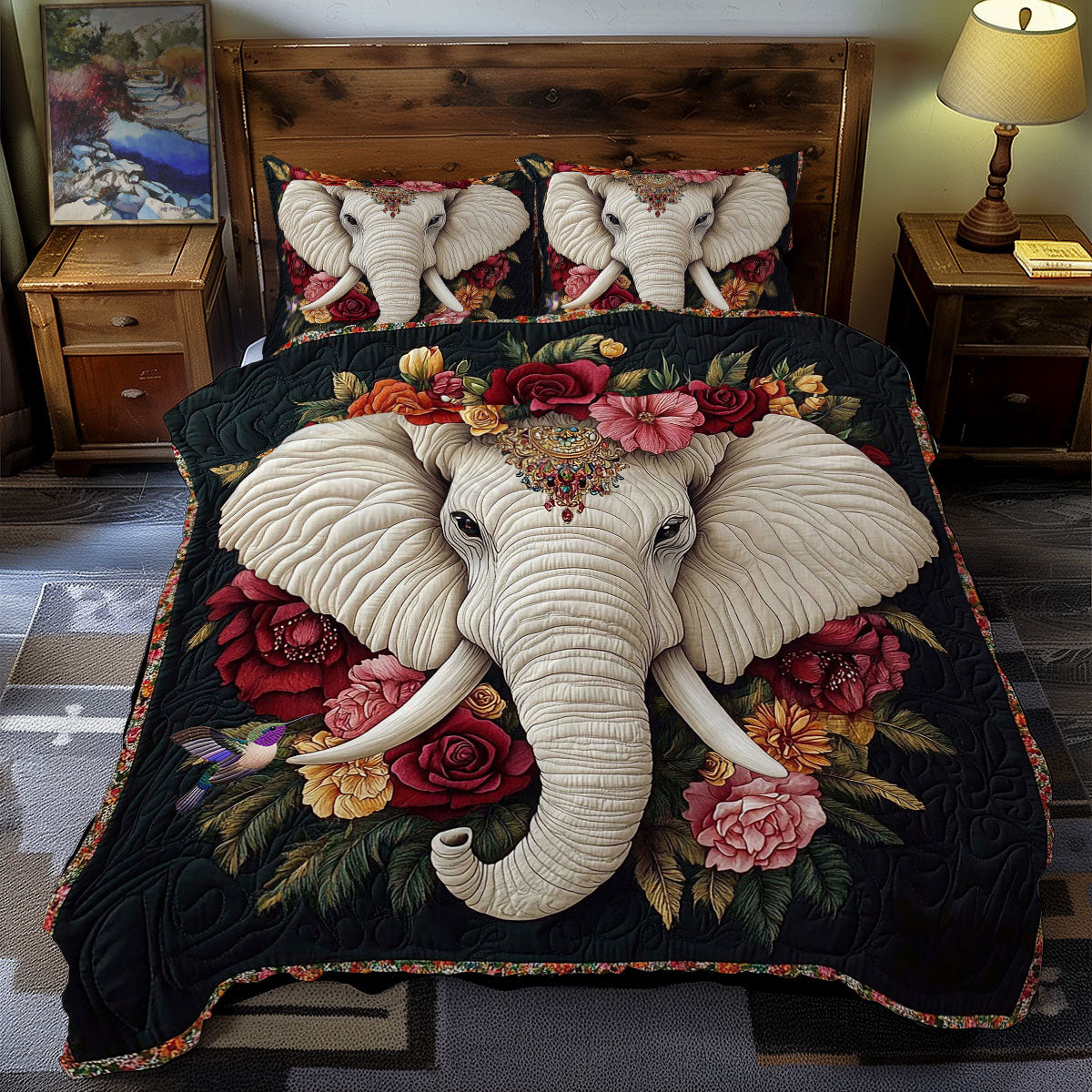 Flower Elephant WY0512047CL Duvet Cover Set