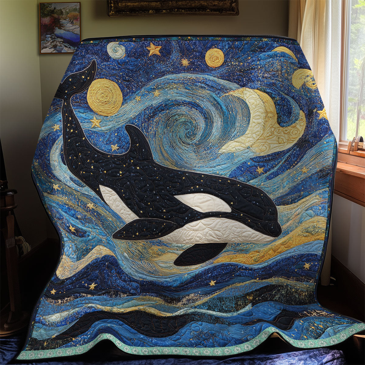 Whale Night WX2112044CL Quilt