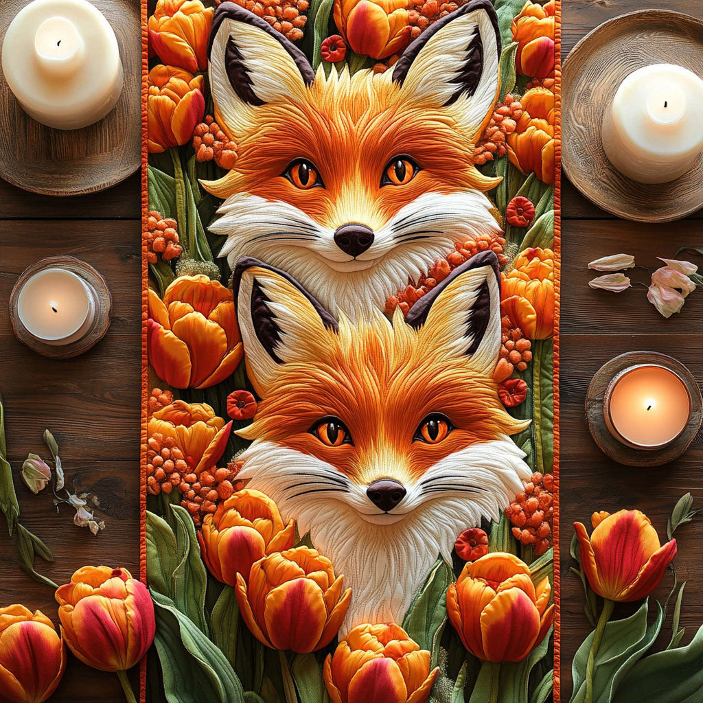 Fox Bloom CW1005061CL Quilted Table Runner