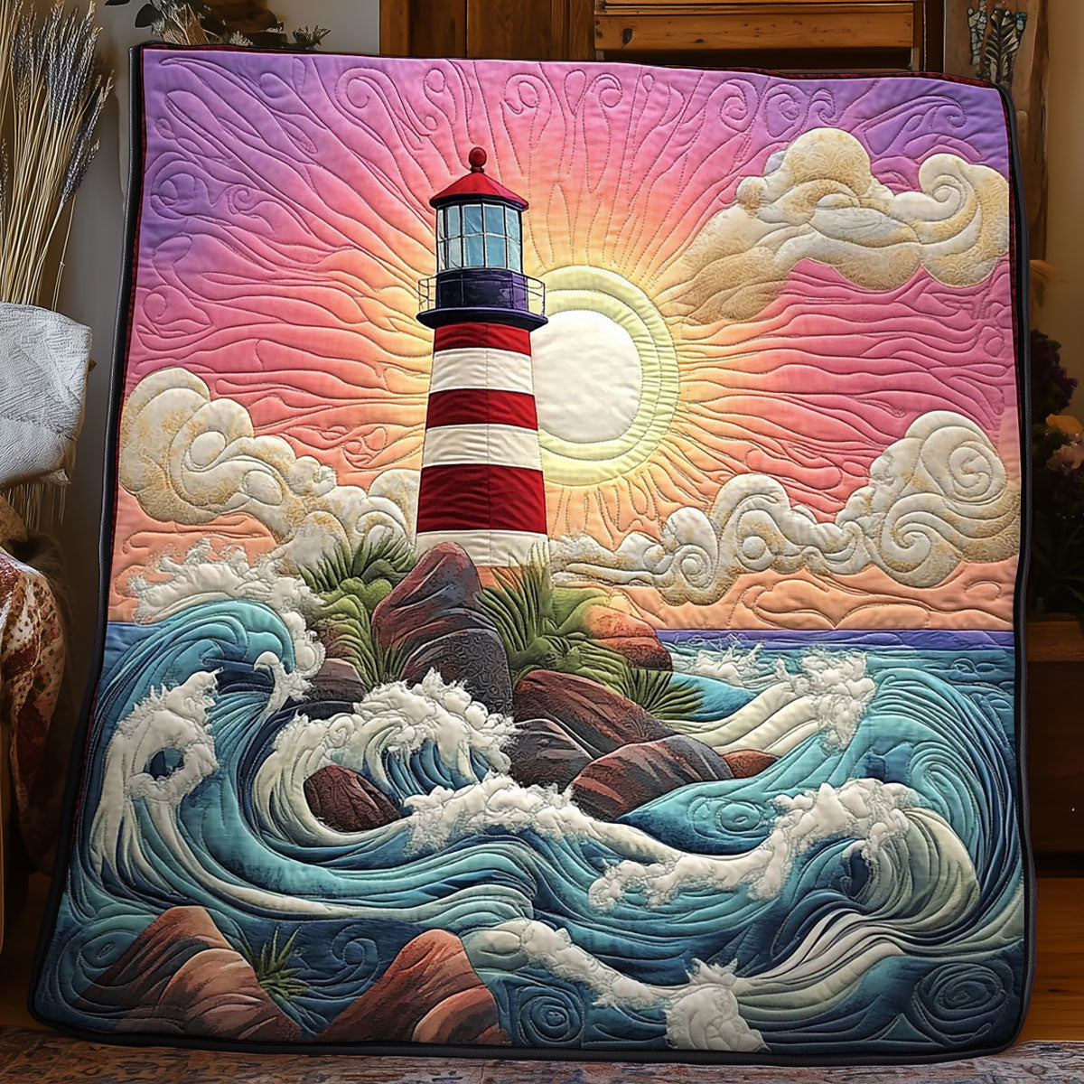 Coastal Lighthouse WJ2104003CL Quilt