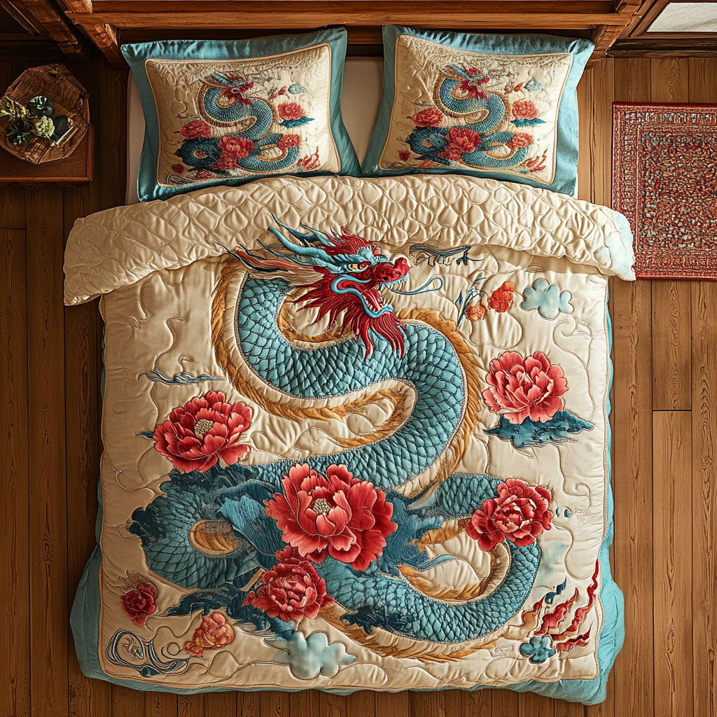 Peony Dragon CP0309011CL Duvet Cover Set