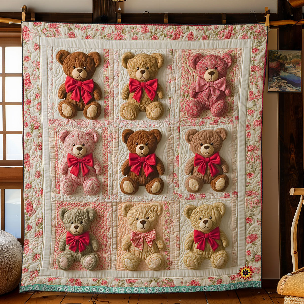 Lovely Teddy Bear WJ1212027CL Quilt