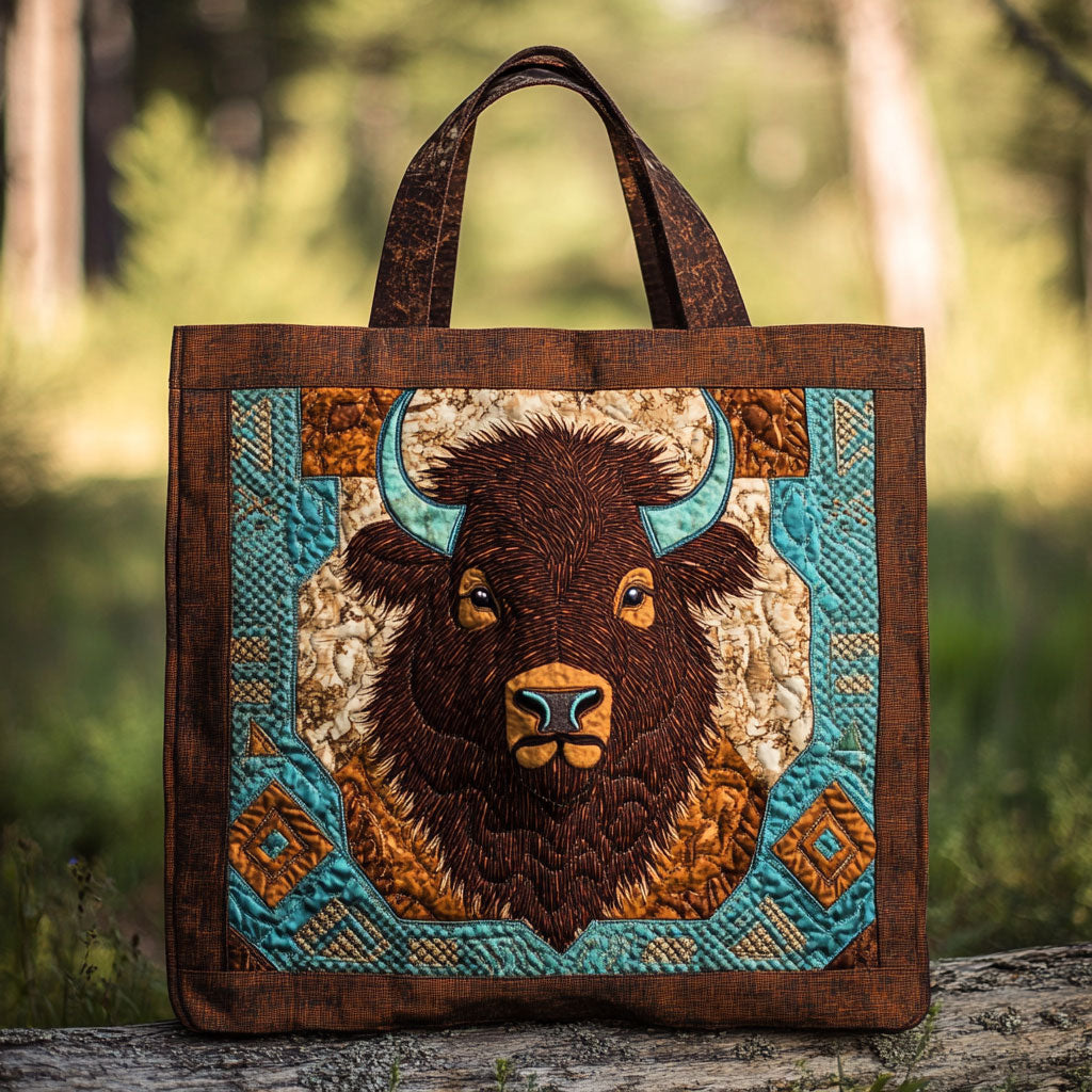 Desert Bison WN2409014CL Quilted Tote Bag