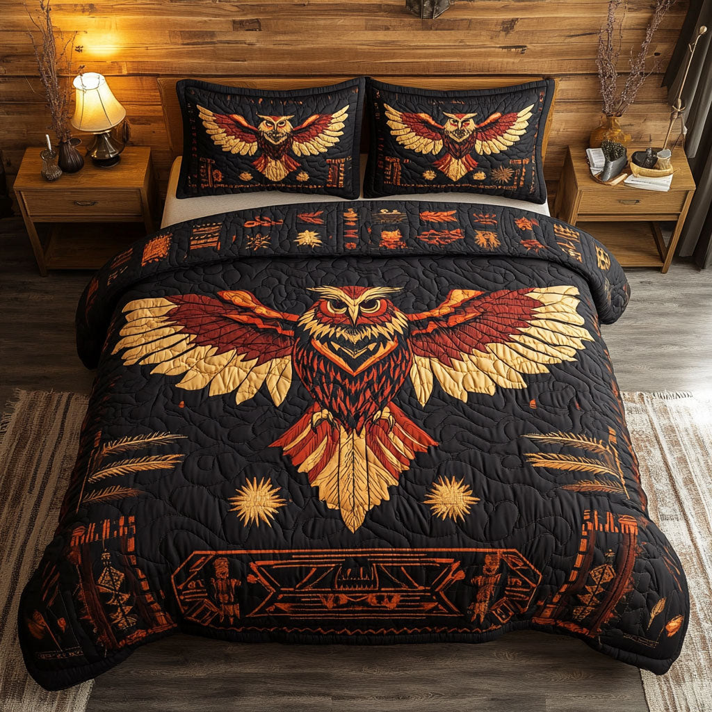 Tribal Owl CW0807045CL Duvet Cover Set