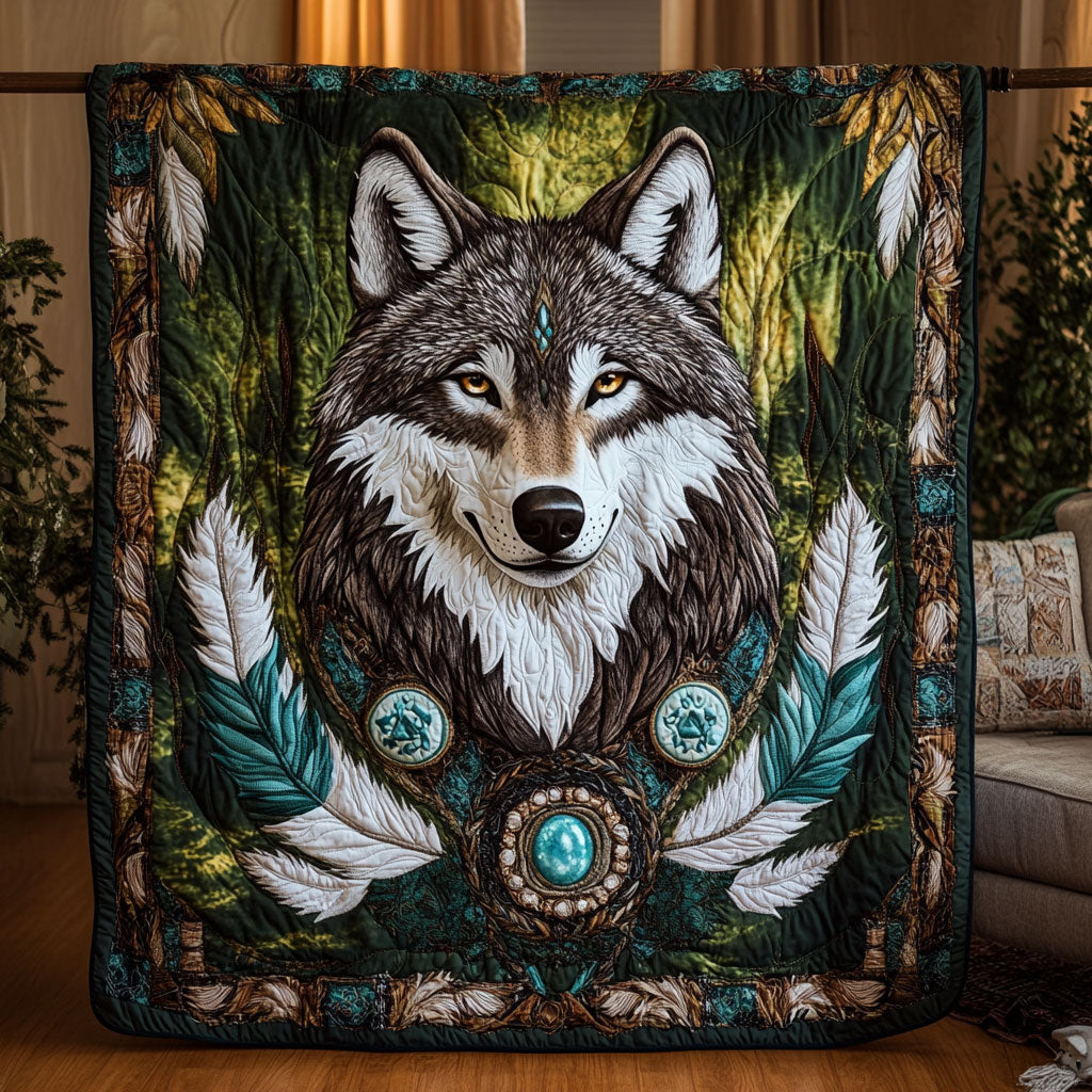 The Forest Wolf WY0307060CL Quilt