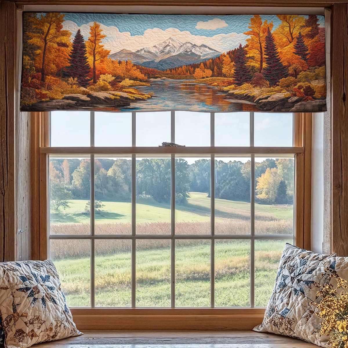 Autumn Forest WX1405001CL Quilted Valance