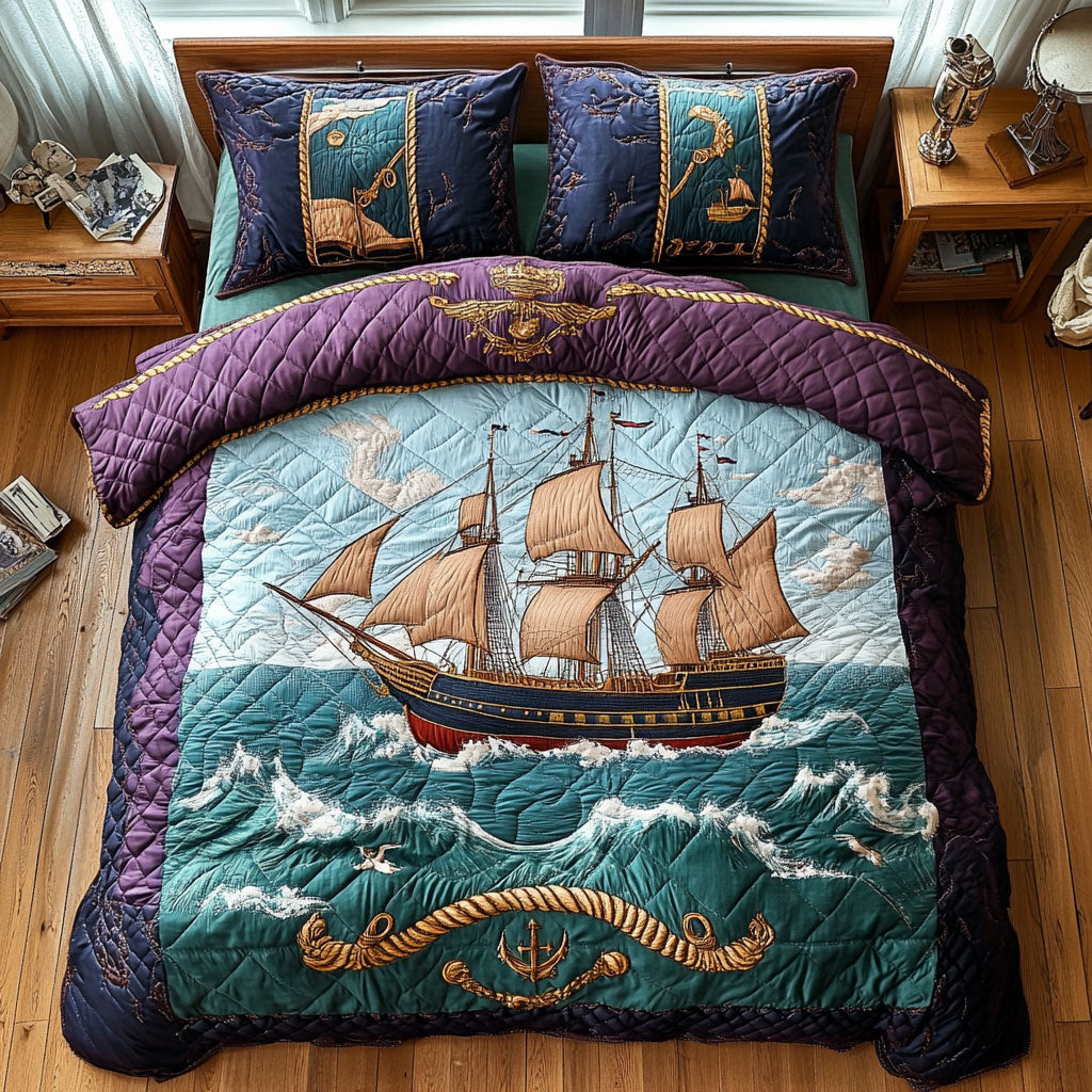 Anchored In Wave CP0708018CL Duvet Cover Set