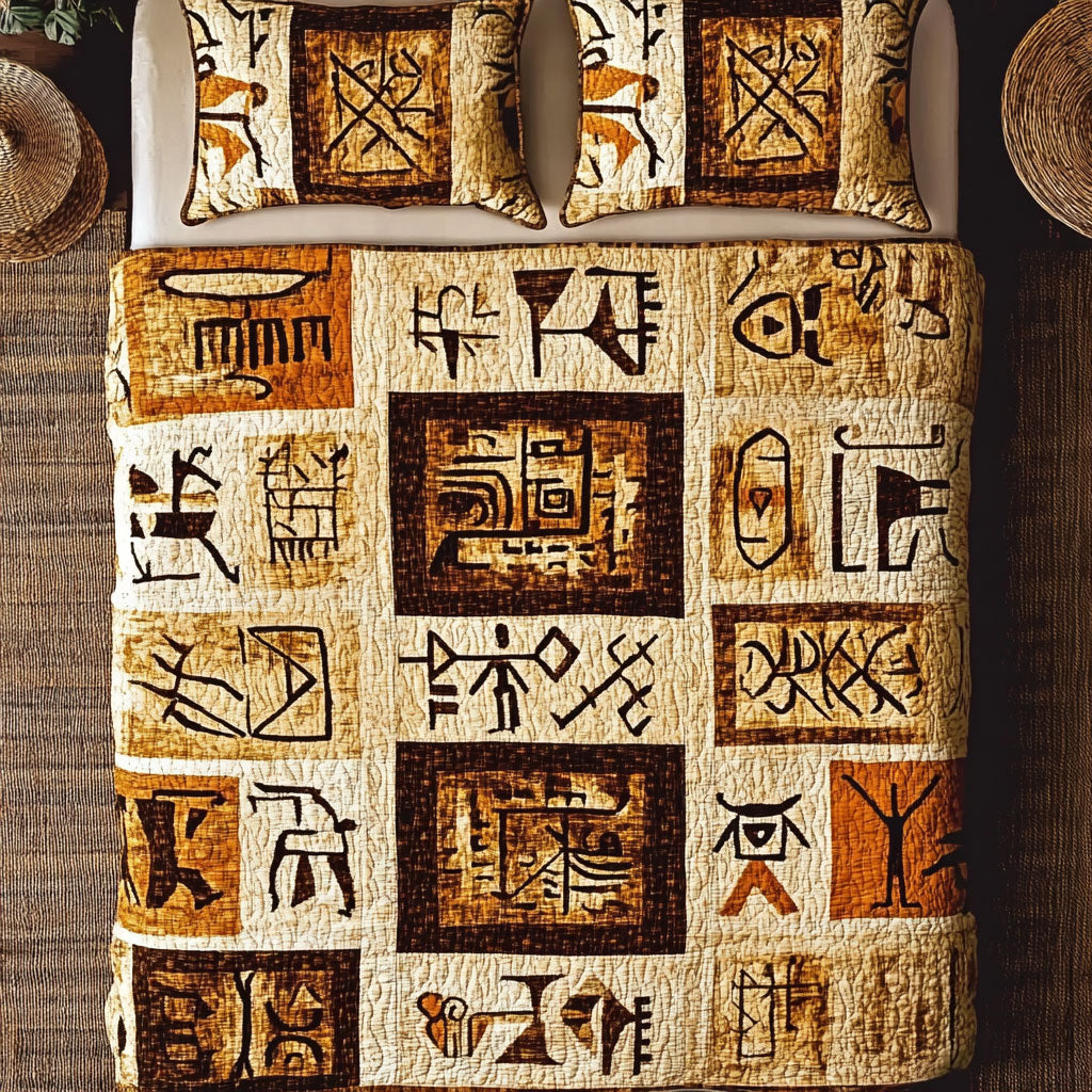 Ancient Tribal Symbols WU2802002CL Duvet Cover Set
