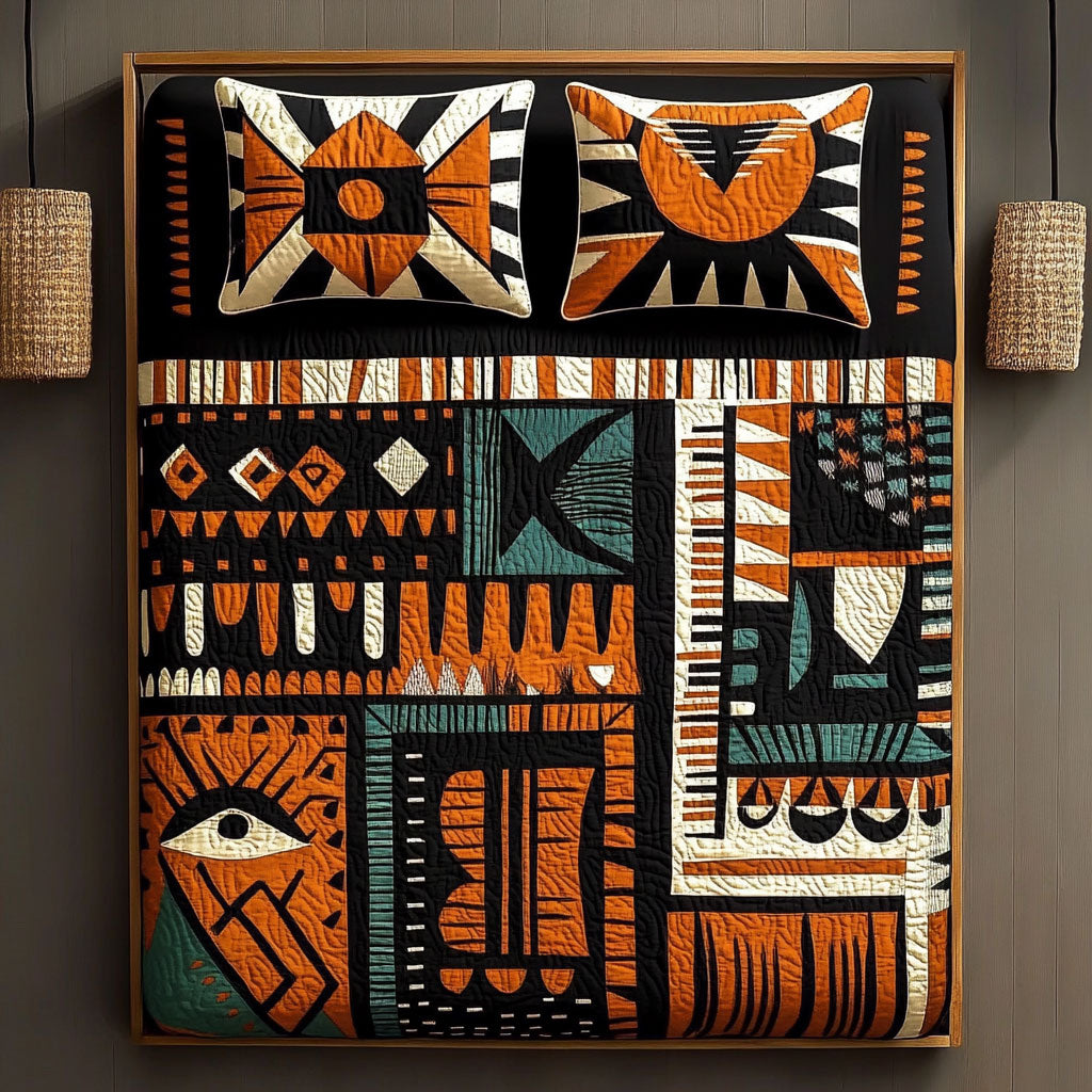 Aztec Tribal Symbols WU2802071CL Duvet Cover Set