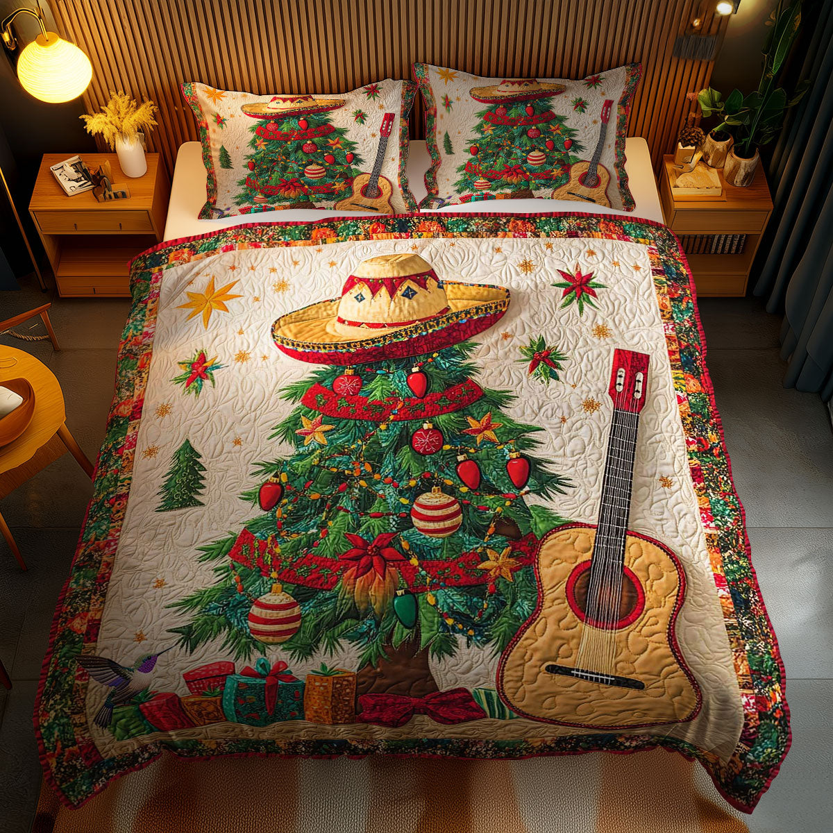 Mexican Navidad Tree WN1612055CL Duvet Cover Set