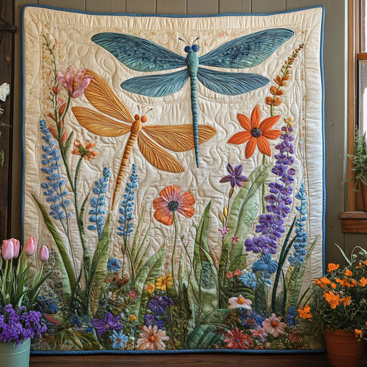 Dragonfly Bloom Garden CW1006020CL Quilt