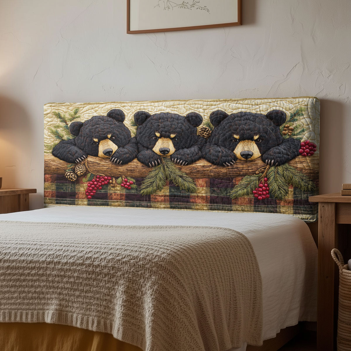Forest Bears CP1112031CL Quilted Headboard Slipcover