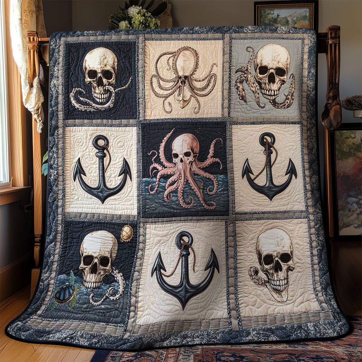 Anchor And Skull WN2311042CL Quilt