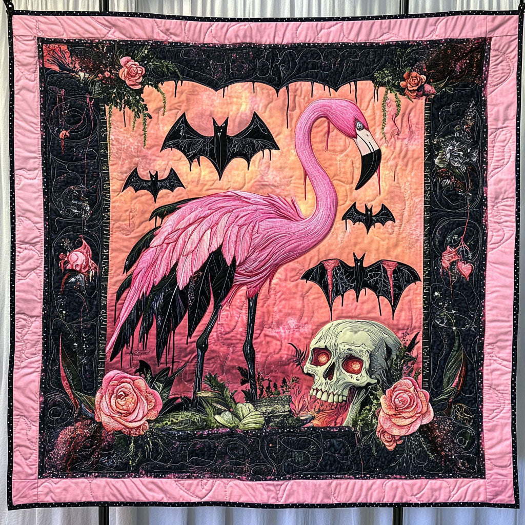 Gothic Flamingo WY2208111CL Quilt
