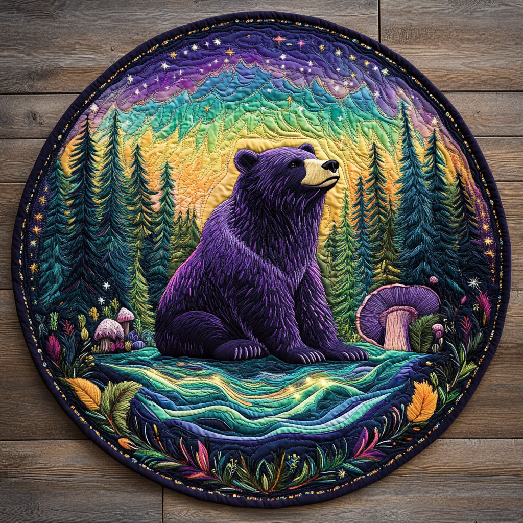 Fantasy Forest CQ0306060CL Quilted Round Mat