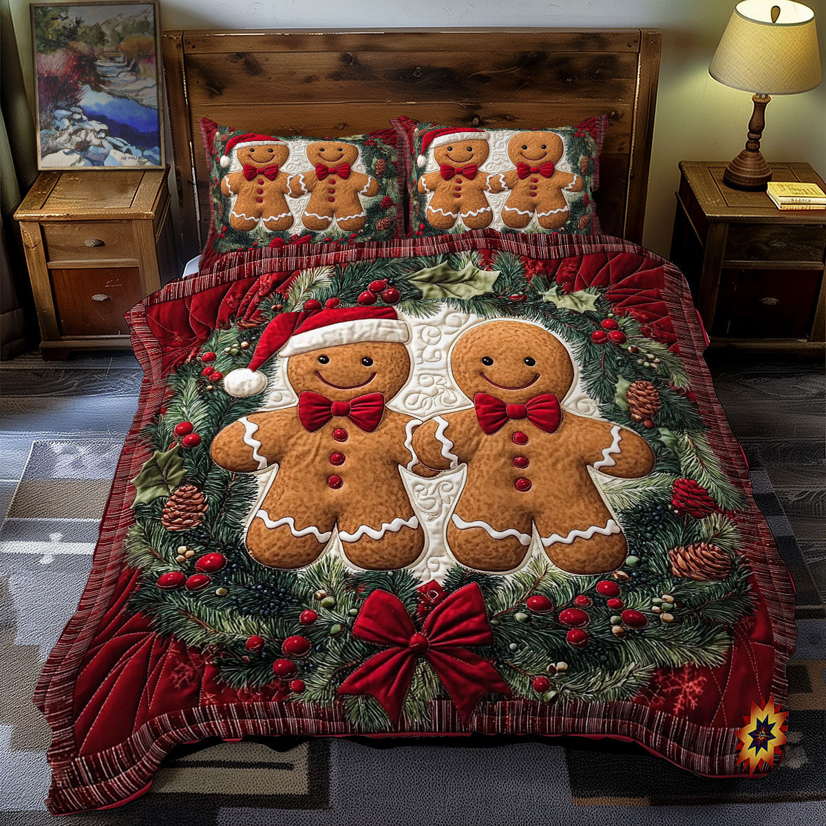 Gingerman Couple WY0212058CL Duvet Cover Set