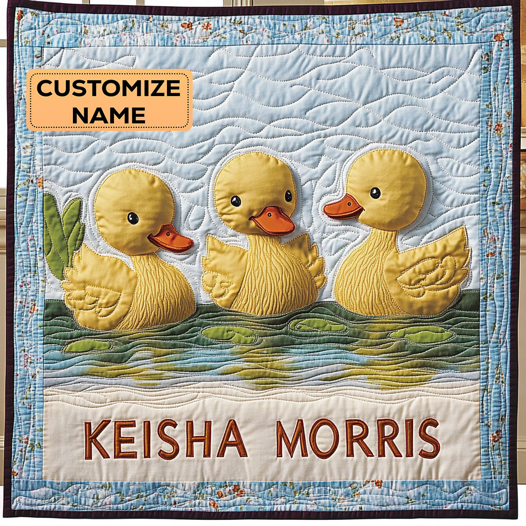 Little Duck CP2507043CL Personalized Baby Quilt